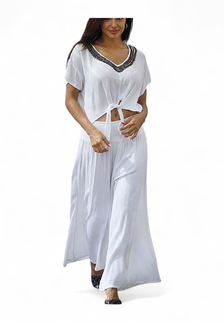 Pantalón Largo Bco