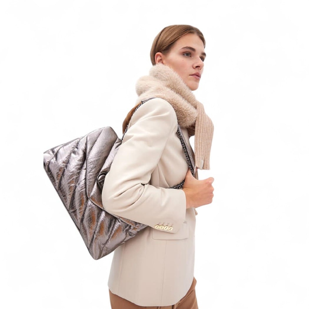 Bolso solapa metalizado LC 0M4