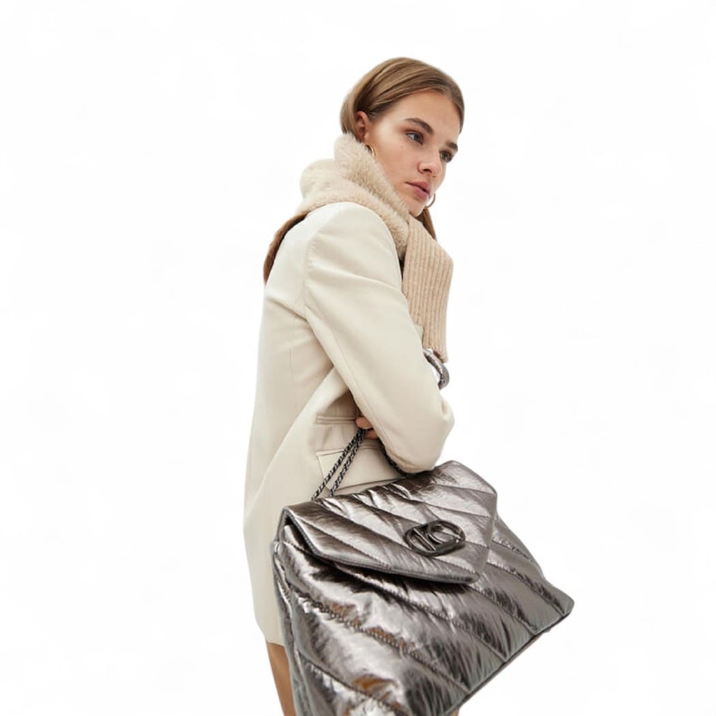 Bolso solapa metalizado LC 0M4