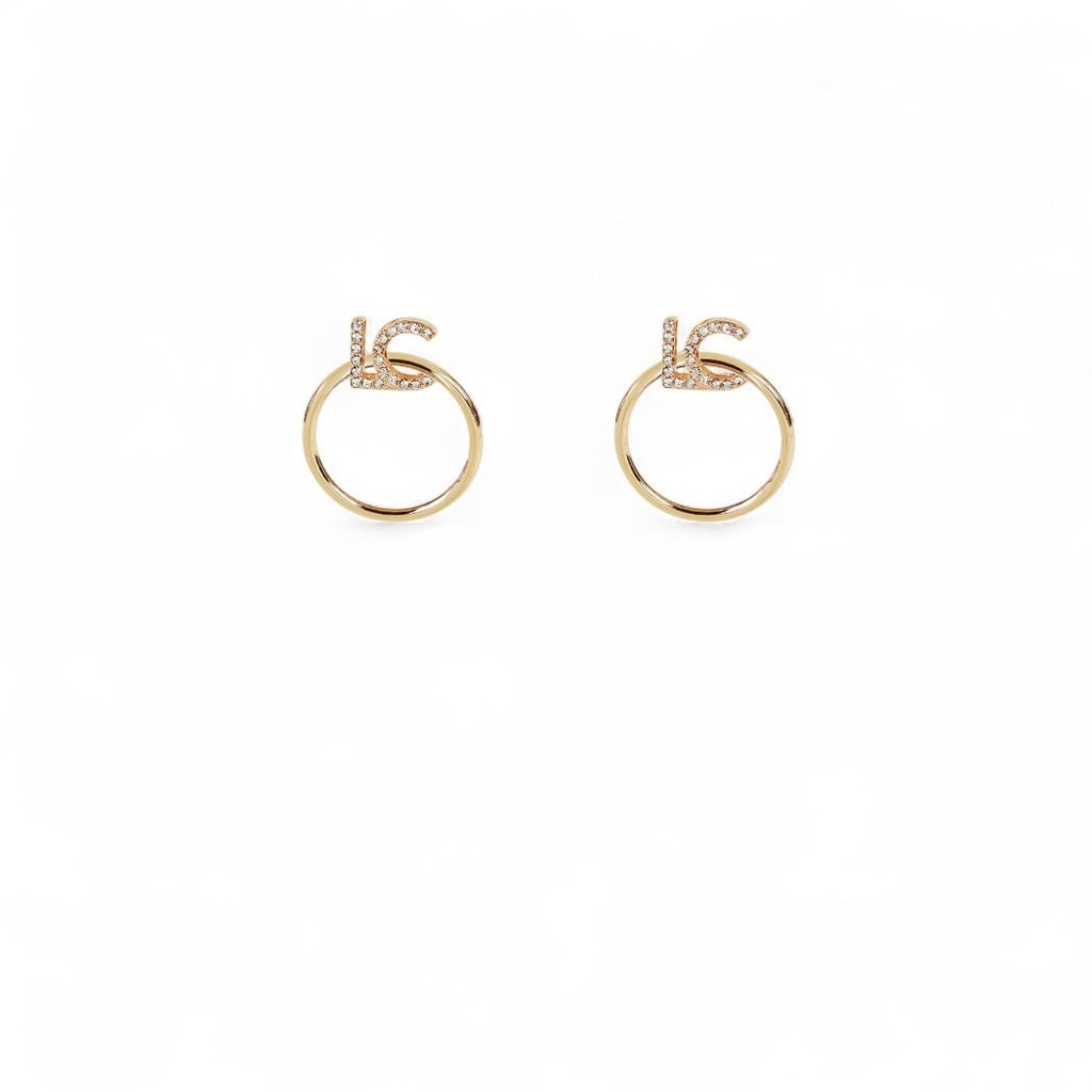 Pendientes Aro Logo LC OM2