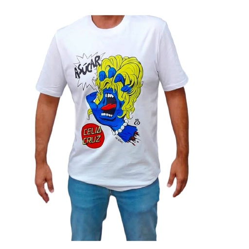 [CELIACRUZWH] Camiseta Celia Cruz "canariasblue" bc