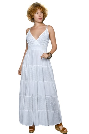 [AF-23044] Vestido Largo Tirantes Bc