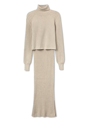 Conjunto Vestido Tiffosi 343 Beige