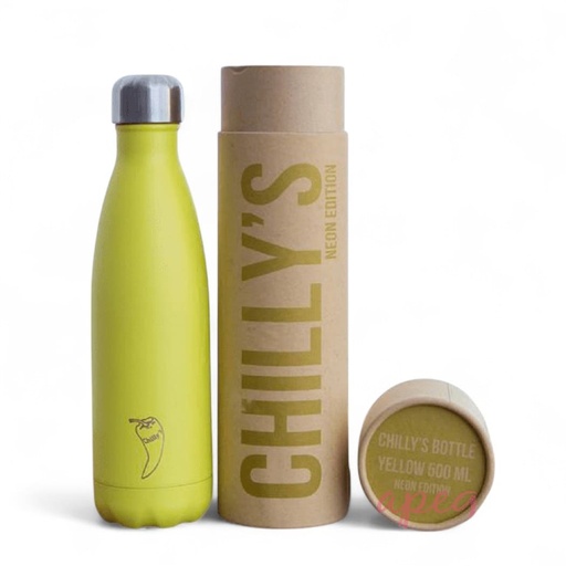 [500130 ] Botella 500ml Mate Amarillo Chilly's